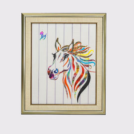 Chinese Zodiac Lukisan Dua Belas Hewan Kuda Dekorasi Rumah Pita Lukisan Framed Art Dekorasi Hiasan Dinding