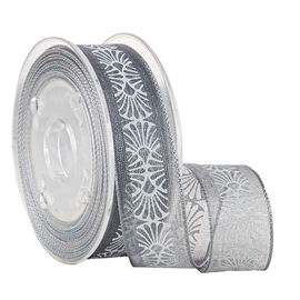 Abu-abu 19MM Dicetak Pita Tipis Massal Untuk Kemasan Hadiah