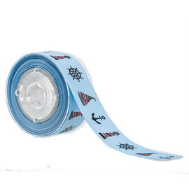19mm 2 Warna Dicetak Grosgrain Ribbon Untuk Dekorasi Kemasan Kosmetik