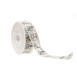 1 Layar Warna Dicetak Cotton Ribbon, Kotak Cokelat Berwarna Cotton Twill Tape