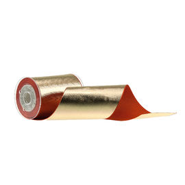 Polyester 75mm Grosgrain Ribbon, Pita Grosgrain Perak Foil Tahan Lama
