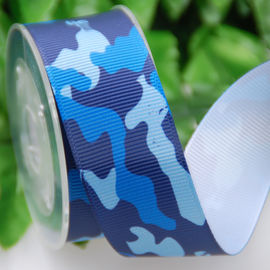 Grosgrain Polyster Ribbon, Sublimasi 25cm Gift Packing Kamuflase Ribbon