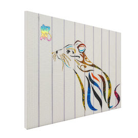 Dekorasi Rumah Tikus Seni Dinding Sederhana, Efek Visual Khusus Hot Ribbon Art