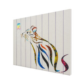 Dekorasi Rumah Tikus Seni Dinding Sederhana, Efek Visual Khusus Hot Ribbon Art