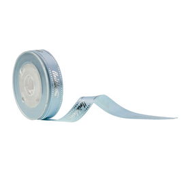 Hadiah Kemasan Pita Satin Berwajah Ganda, Pita Satin Biru Tahan Lama 13mm