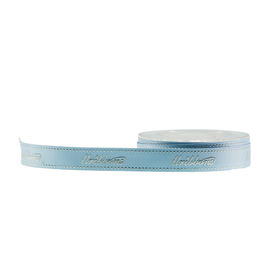 Hadiah Kemasan Pita Satin Berwajah Ganda, Pita Satin Biru Tahan Lama 13mm