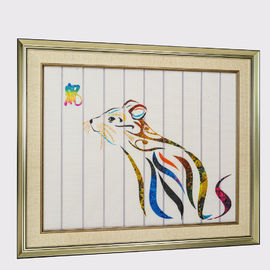 Chinese Zodiac Framed Art Dua Belas Hewan Tikus Dekorasi Rumah Pita Lukisan Hotel Hiasan Dinding Dekoratif Wall Art