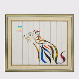 Chinese Zodiac Framed Art Dua Belas Hewan Tikus Dekorasi Rumah Pita Lukisan Hotel Hiasan Dinding Dekoratif Wall Art