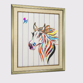 Chinese Zodiac Lukisan Dua Belas Hewan Kuda Dekorasi Rumah Pita Lukisan Framed Art Dekorasi Hiasan Dinding