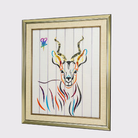 Chinese Zodiac Lukisan Dua Belas Hewan Kambing Dekorasi Rumah Pita Lukisan Framed Art Dekorasi Hiasan Dinding