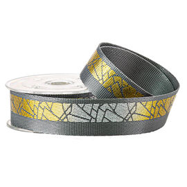 Sepatu Running Foil Emas Pola 25mm Nylon Anyaman Tape