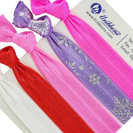 Gelang Pita Elastis Spandex Warna-warni Rambut Gadis Spandex