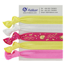 Diy Anak Kuning Tebal 16mm Ponytail Pita Rambut Elastis
