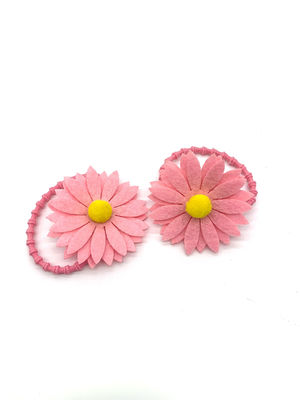 Sunflower Lace Headbands Bow 6 Inches Girls Aksesoris Rambut Set